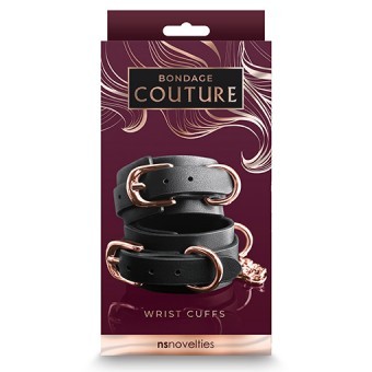 Menottes Poignets Cuivres et Noires Haute Couture