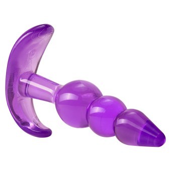 Plug Anal Triple Perles Dbutant Violet 2,5