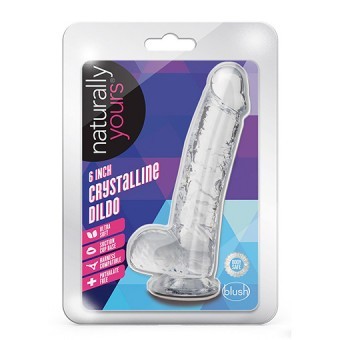 Gode Anal avec Testicules Crystal 15cm 2.5