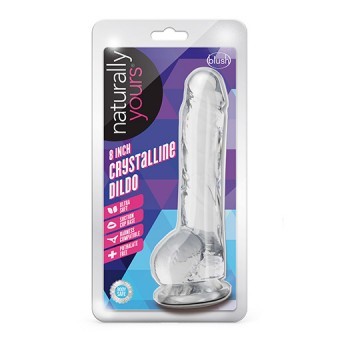 Dildo Ventouse Raliste Transparent 21 cm 4