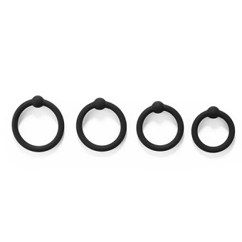 Set 4 Cockrings Pnis Silicone