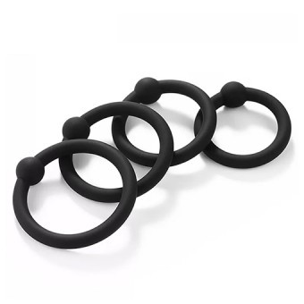 Set 4 Cockrings Pénis Silicone