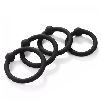 Set 4 Cockrings Pnis Silicone