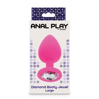 Plug Large Diamond Booty Jewel Rose 4