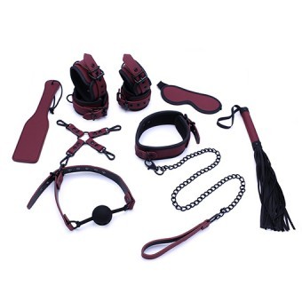 Coffret Bondage de Luxe Bordeaux avec Set de Rangement