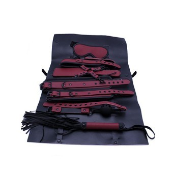 Coffret Bondage de Luxe Bordeaux avec Set de Rangement