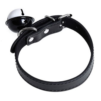 Collier BDSM avec Clochette Simili Cuir TU