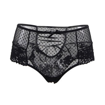 Tanga Taille Haute Noir TU