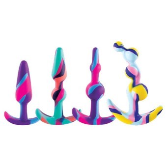 4 In 1 Butt Plug Multicolor