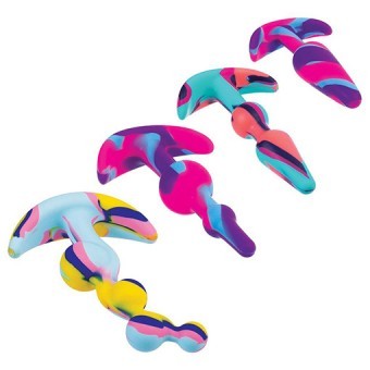4 In 1 Butt Plug Multicolor