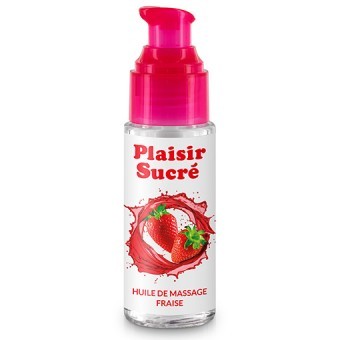 Huile de Massage Fraise Plaisir Sucr 50 mL