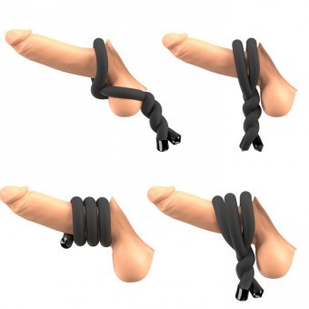 Anneau Cockring P�nis et Testicules Flexible