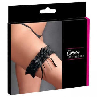 Jarretiere Dentelle Cottelli Noire