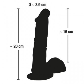 Gode R�aliste avec Testicules 20cm �4