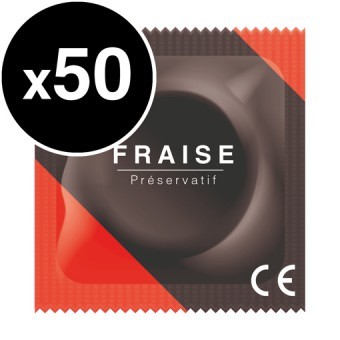50 Prservatifs  la Fraise