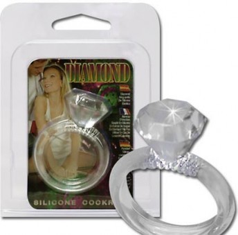 Cockring en Silicone Faux Diamant