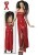 Robe Longue Latex Rouge