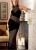Robe Sexy Velours Resille Star Night