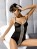 Nuisette et String Argent et Noir