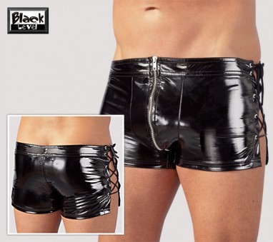 Short Vinyle Lacets