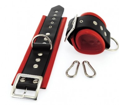 Menottes Chevilles Bicolore Cuir Large Luxe