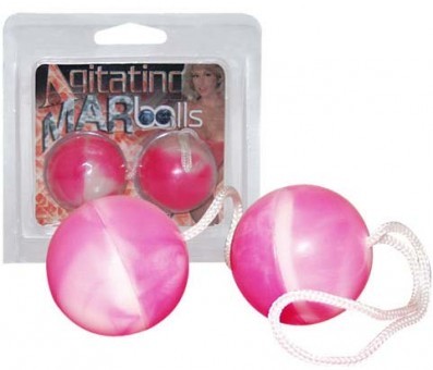 Boules de Geisha Roses Marbr�es