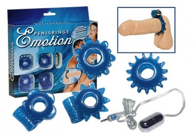 4 Cockrings Vibrants et Oeuf