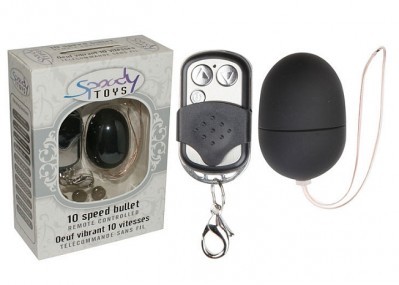Oeuf vibrant t�l�command� 10 vitesses noir