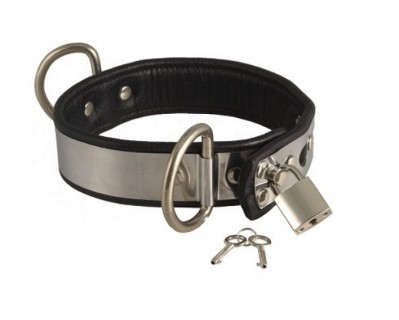 Collier Cuir Metal Luxe