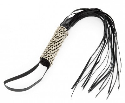 Fouet Cuir Poignee Chaine