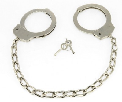Menottes Chevilles Metal Avec Chaine