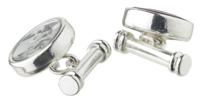 Cuff links - argent
