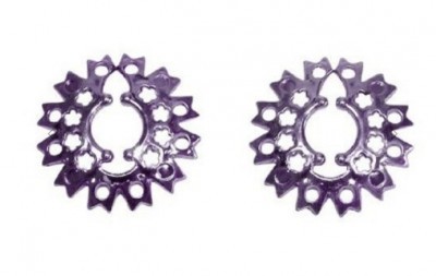 Bijoux T�tons Mauves Brillants