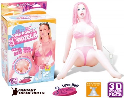 Poupee Gonflable Vibrante Pamela Pink Power