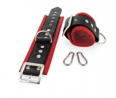 Menottes Bicolore Cuir Large Luxe