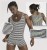 Combi Short A Rayures