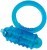 Cockring Bleu Vibrant En Silicone �3