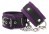 Menottes Poignets Cuir Prune