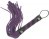 Martinet Cuir Prune Noir 25 cm