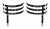 Jarreti�re Triple R�glable avec Strass TU