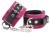Menottes Poignets Cuir Rose