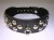 Collier Cuir Avec Rivets Ronds
