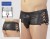 Boxer Noir Court Effet Mouill�