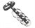 Cockring Gaine Cuir Anneaux Metal Amovibles