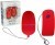 Oeuf vibrant t�l�command� 10 vitesses rouge 5,5cm �3