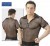 Polo Noir Resille Col Brillant