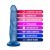 Gode Glow Dicks Bleu 19cm 4