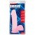 Gode Ventouse Rose Testicules 19cm 4,5