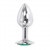 Buttplug Aluminium Vert Small 6cm 3