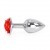 Buttplug Rose Rouge Aluminium 6cm 3